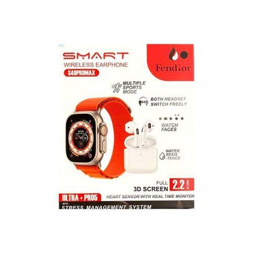 product_image_name-Generic-Montre Connecéte S40 Pro Max 2.2" avec Écouteurs Bluetooth-3