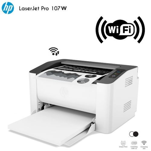 Hp Imprimante 107w laser monochrome A4 ( USB 2.0/Wi-Fi ) à prix pas cher