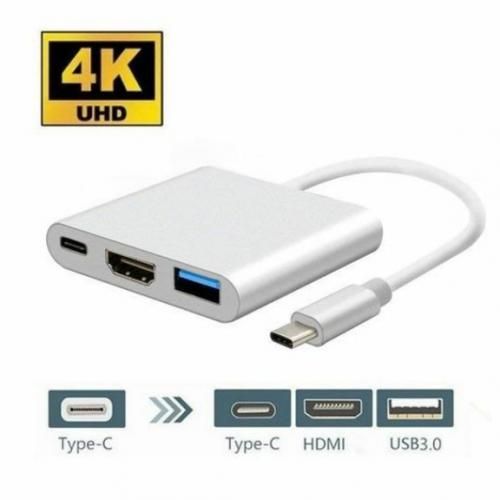 Adaptateur Type C Vers USB C + HDMI + RJ45 + USB 3.0 - Sodishop