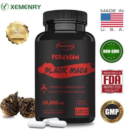 product_image_name-Superfoods-Maca Noire Péruvienne 30000mg - Énergie Et Endurance, Booster De Testostérone-1