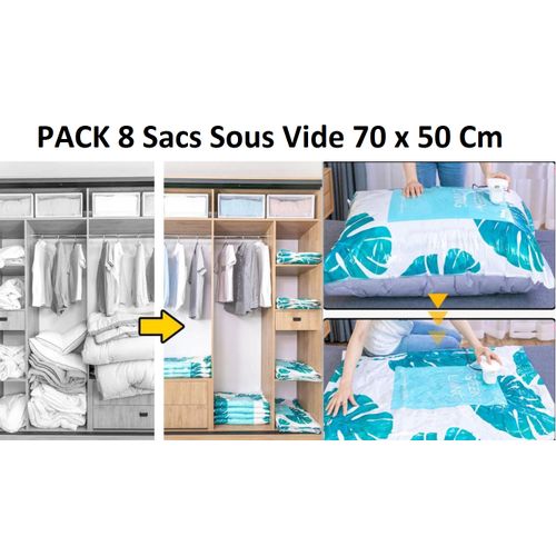 Generic Deux Sacs de Rangement pour vêtements Armoire Sacs Sous