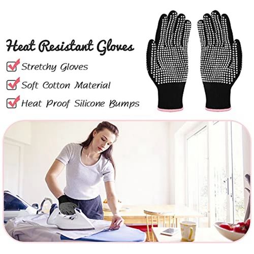 Résistantes à La Chaleur Gants, Gant Thermique Coiffure, Gant Résistant à  la Chaleur pour la Coiffure, Gants Thermiques De Salon, Gants  Professionnels