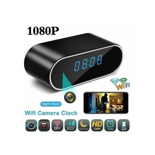 product_image_name-Generic-Caméra Cachée Horloge Wifi Full HD 1080-1