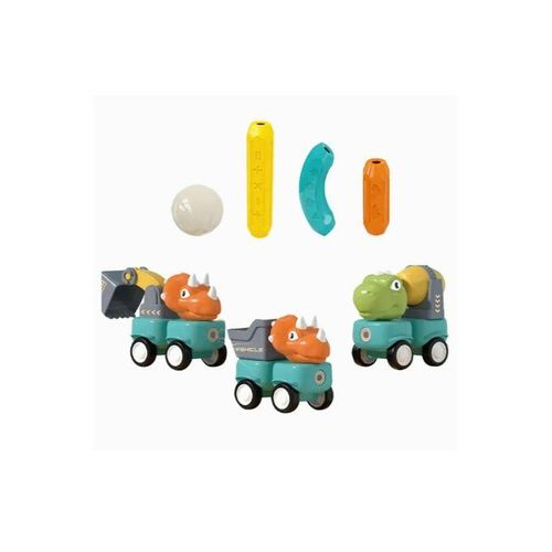 product_image_name-Generic-Magnetic Dinosaur Military Car Set - 105pcs-2