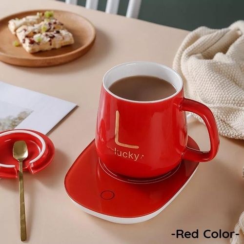 product_image_name-Generic-Chauffe-Tasse Électrique USB avec Tasse en Céramique – Maintien au Chaud Intelligent pour Bureau et Maison-2