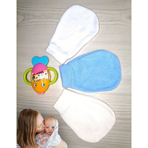 Generic 3 Gants de Bain doux pour nettoyer la Peau sensible de