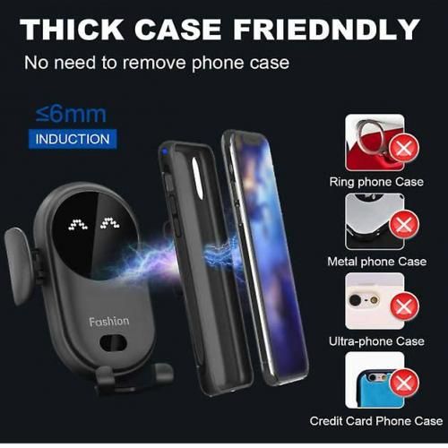 product_image_name-WIRELESS CHARGER-حامل شاحن لاسلكي للسيارة، شحن سريع، دوران 360 درجة-4