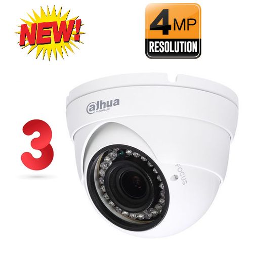 Dahua Pack 3 Camera interieure 4 Megapixel 4MP 2.8MM à prix pas cher