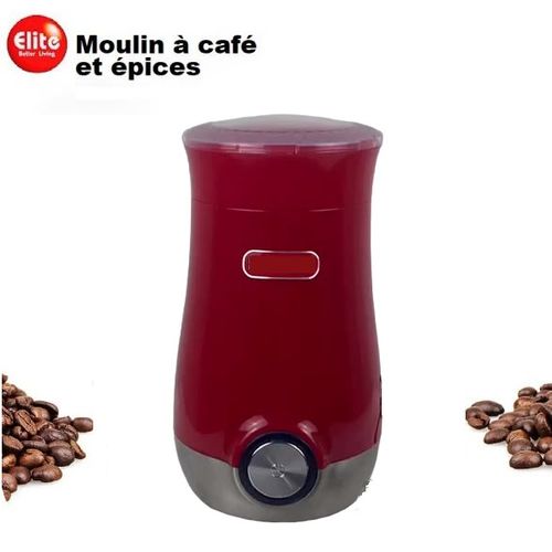 Elite Moulin à Café Moulin Électrique 150W pour Moudre Grains à Café,  Épices et Autres