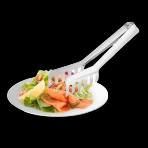 Pince à salade en silicone avec support en métal inoxydable