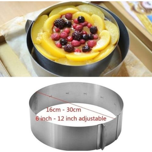 Generic moule rond moule cercle moule à gâteau moule ajustable 7cm x15cm  7x30cm à prix pas cher