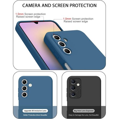 product_image_name-Case-Coque pour Samsung Galaxy A25 Bleu Pochette Cover Protection-2