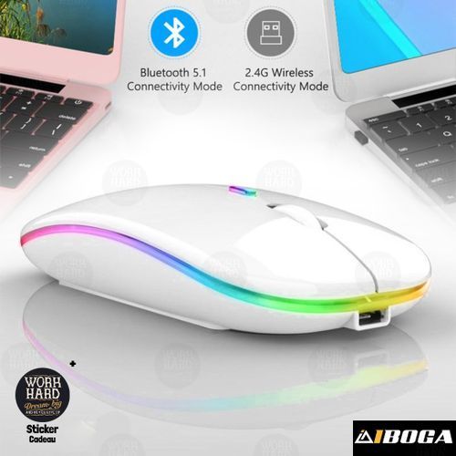 iboga Souris Gamer sans fil rechargeable ultra-légère Commandes DPI Câble  USB de type C inclus à prix pas cher