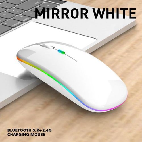 iboga Souris Bluetooth 5.1 sans fil,LED/Batterie rechargeable