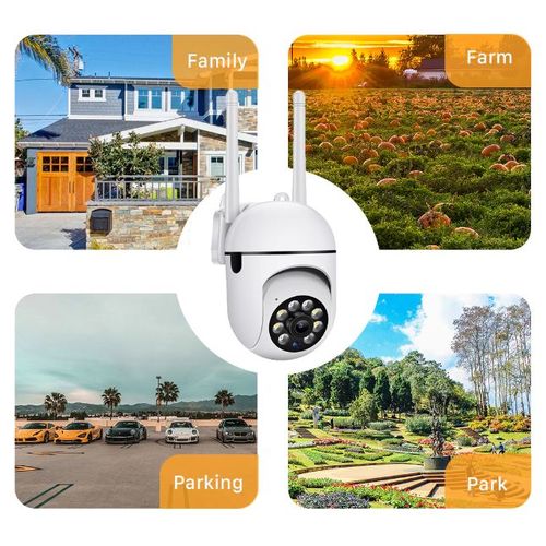 product_image_name-Generic-Camera de Surveillance WIFI Rotatif 1080P Suivi humain et  Vision nocturne pour l'exterieur-2