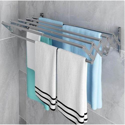 product_image_name-Generic-Séchoir Mural Extensible en Acier Inoxydable 100cm-1