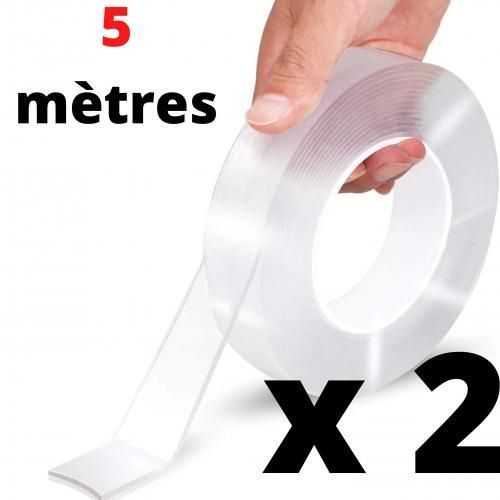 Generic Scotch double face 5m - Ruban Adhésif Autocollant Double Face -  scotch - 5m à prix pas cher