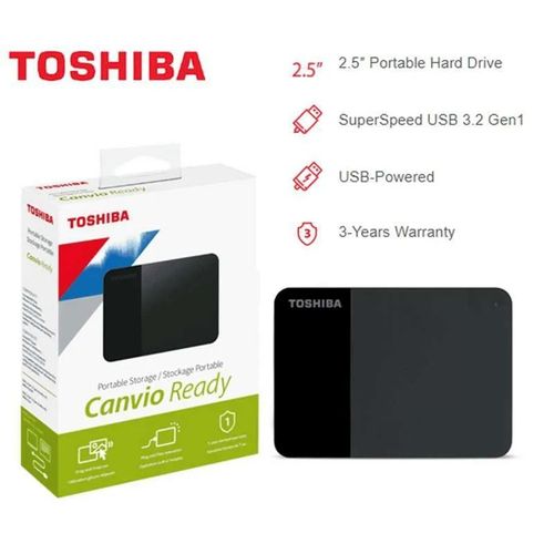 Disque dur externe Toshiba Canvio Flex 1 To Argent pour PC et MAC USB-C - Disques  durs externes