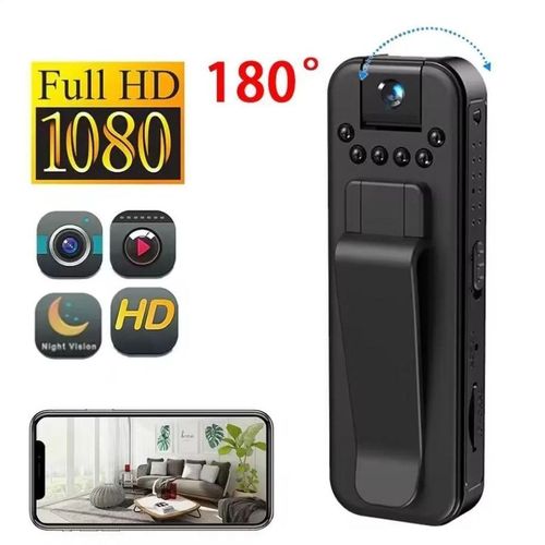 product_image_name-Generic-كاميرا مصغرة بدقة 1080P HD محمولة، مسجل فيديو، مراقبة، كاميرا شرطة، رؤية ليلية، أشعة تحت الحمراء، مشبك جيب-1