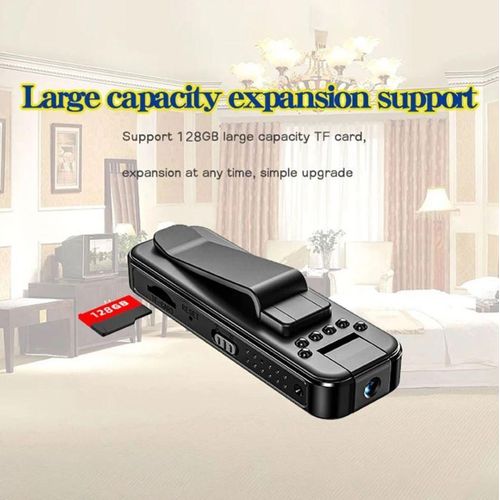 product_image_name-Generic-كاميرا مصغرة بدقة 1080P HD محمولة، مسجل فيديو، مراقبة، كاميرا شرطة، رؤية ليلية، أشعة تحت الحمراء، مشبك جيب-7