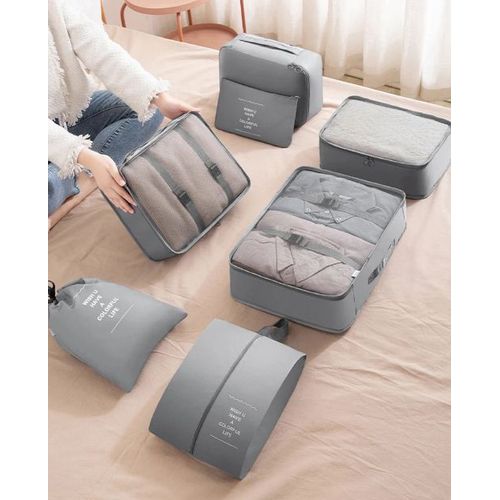 Set De 7 Sac De Rangement Organisation Valise