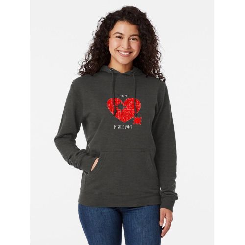 product_image_name-Generic-Sweat-shirt à capuche Hoodie Motif  Tu es la pièce manquante – Puzzle romantique en forme de cœur pour la Saint-Valentin  Saint Valentine Sweat à capuche Hoodies-1