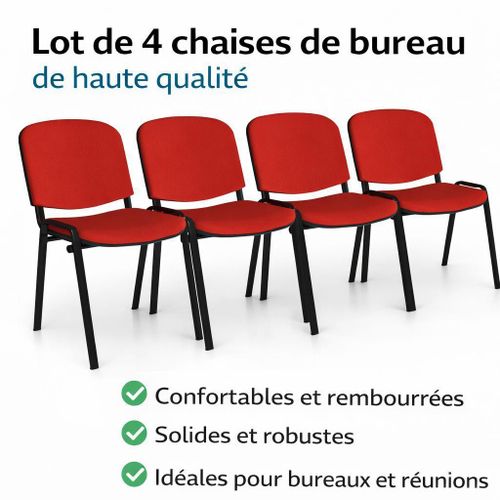 product_image_name-Generic-Pack de 4 Chaises Confortables – Design Moderne – Bleu-1