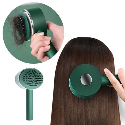 Brosse à cheveux autonettoyante pour femme - Massage anti-statique - Peigne  de cuir chevelu : : Beauté et Parfum