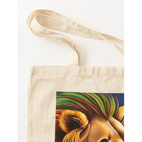 product_image_name-Generic-أسد في الفضاء،حقيبة يد قطن كلاسيكية بألوان الراستا-2