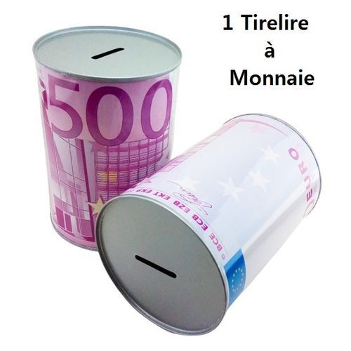 Generic Tirelire à Monnaie en Métal sous forme de boîte cylindre , décorée  Par l'image à prix pas cher