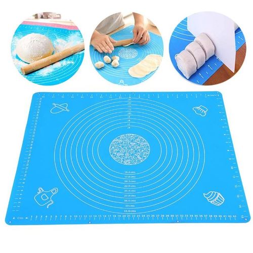 Tapis de cuisson en silicone pour pâtes à rouler Couleur Bleu