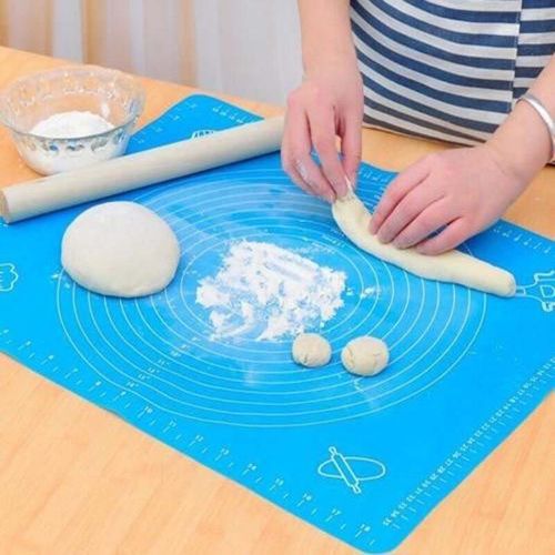 Generic Tapis de cuisson en Silicone anti- dérapant pour rouler la pâte à  farine حصيرة خبز سيليكون غير قابلة للانزلاق لللعجين