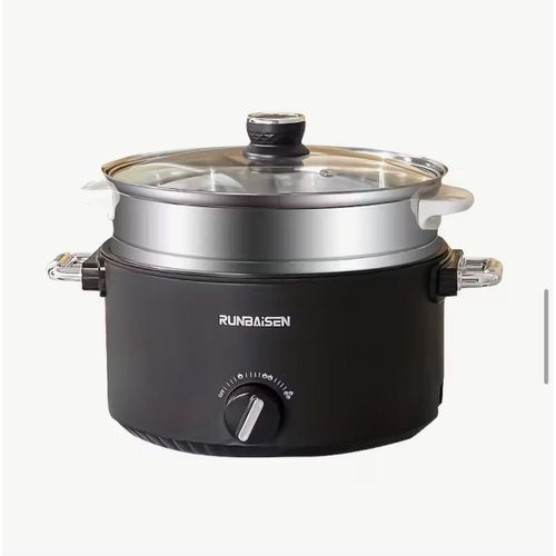 product_image_name-Generic-Marmite Électrique 2-en-1 avec Panier Vapeur – RUNBAISEN 24 cm-7