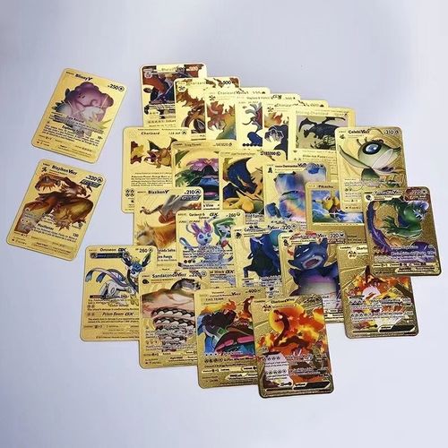 Pokemon 20 cartes argentée/doreée collection pokemon vmax cartes argentée,  cartes haute puissance à prix pas cher