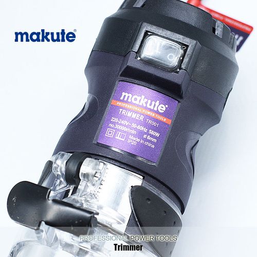 Makute défonceuse Paumelleuse Affleureuse Trimmers Machine 6mm 580W  30000r/min à prix pas cher