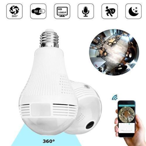 Generic Ampoule Caméra Surveillance Wifi Sans Fil 360 ° Caméra IP Caméra de  Sécurité, Lampe WIFI IP Caméra Caché Panoramique Espion