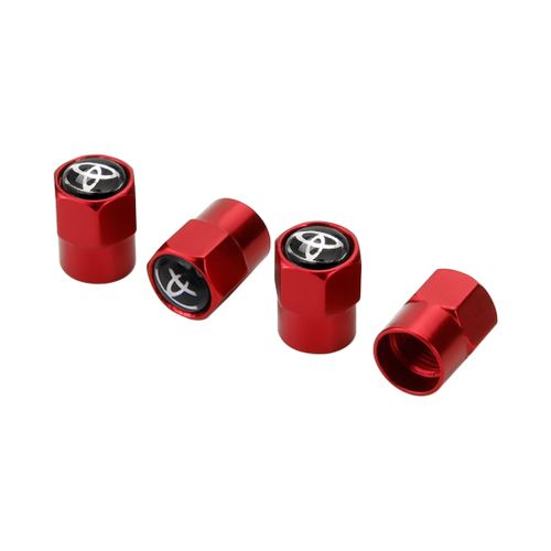 Bouchon Valve Pneu Voiture rouge 4PCS SA Métal Plaqué