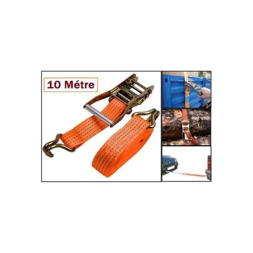 Generic 10m attache à cliquet tirer voiture Sangle d arrimage ceinture à  prix pas cher