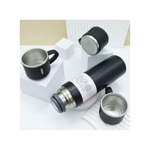 product_image_name-Generic-Ensemble de flacons isothermes avec 3 tasses en acier Boisson chaude/froide - 500ml-1