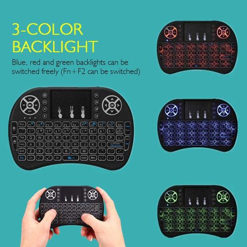 Mini Clavier Télécommande sans fil 2,4 GHz Combos souris Touchpad pour PC  Pad Google Android TV Box