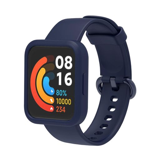 product_image_name-Generic-Coque en silicone Bleu Marine pour Redmi Watch 2 Lite-3