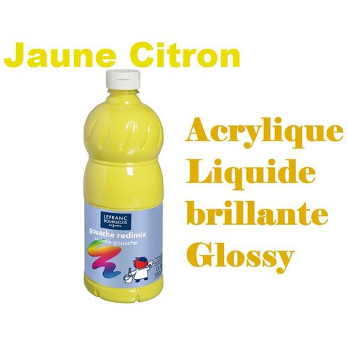 product_image_name-Lefranc & Bourgeois-Acrylique Liquide brillante Glossy,Aspect vernis,Forte,500ml,Jaune Citron-1