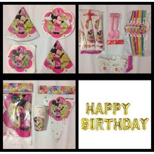 Guirlande de ballons Minnie Mouse, décorations d'anniversaire