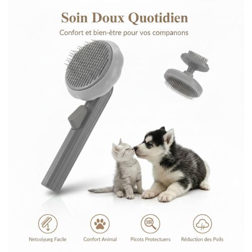 product_image_name-Generic-METREE Brosse Auto-Nettoyante pour Chat & Chien – Bouton d’Éjection des Poils-1