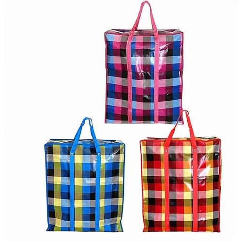 3pcs Grands sacs en Plastique de rangement réutilisables pour vêtements