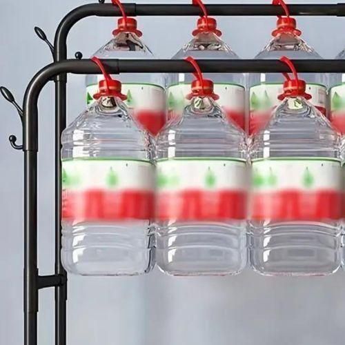 product_image_name-Generic-Porte-vêtements En Métal à Double Pôle, pour un rangement confortable et durable, 4 crochets et 2 étagères-4