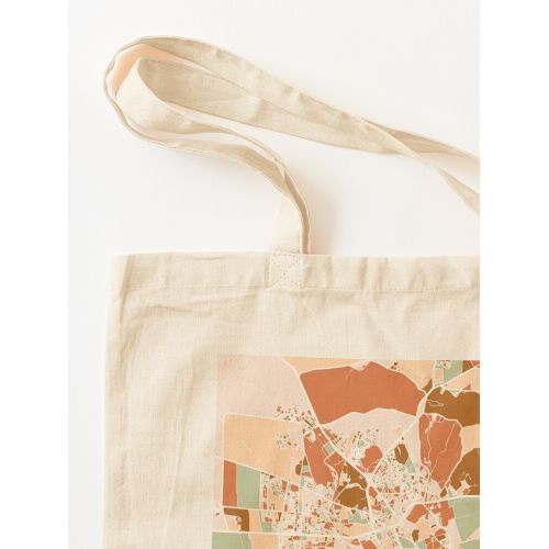 product_image_name-Generic-مراكش المغرب خريطة المدينة نغمات الأرض الكلاسيكيةيد قطن حقيبة-2