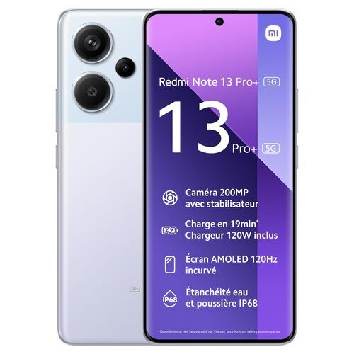 Redmi Note 13 Pro+ 5G - 6.67" - 12 GB RAM - 512 GB ROM - AURORA PURPLE