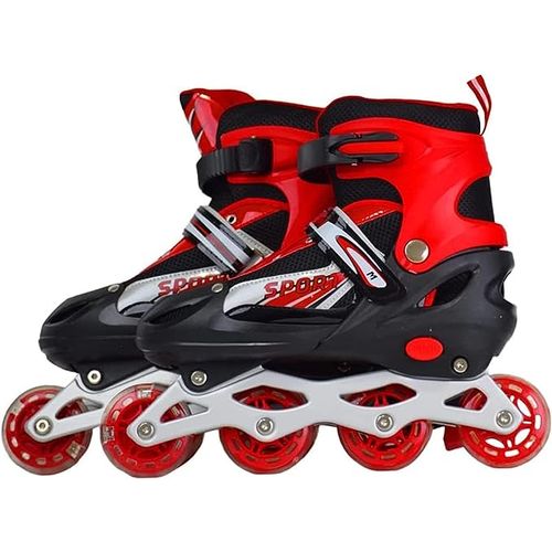Huan patin roulettes pour enfant noir taille r glable du 33 au