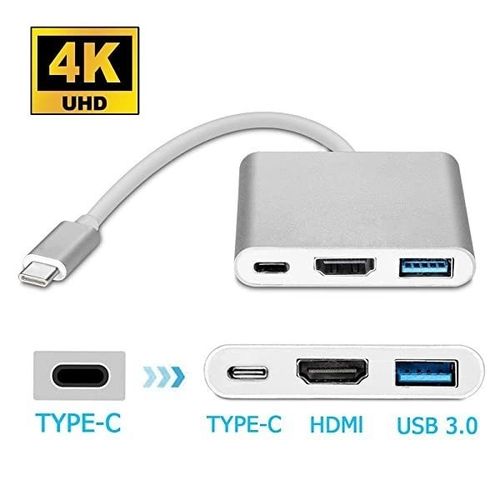 ADAPTATEUR USB TYPE C VERS HDMI / USB 3.0 / USB-C à bas prix